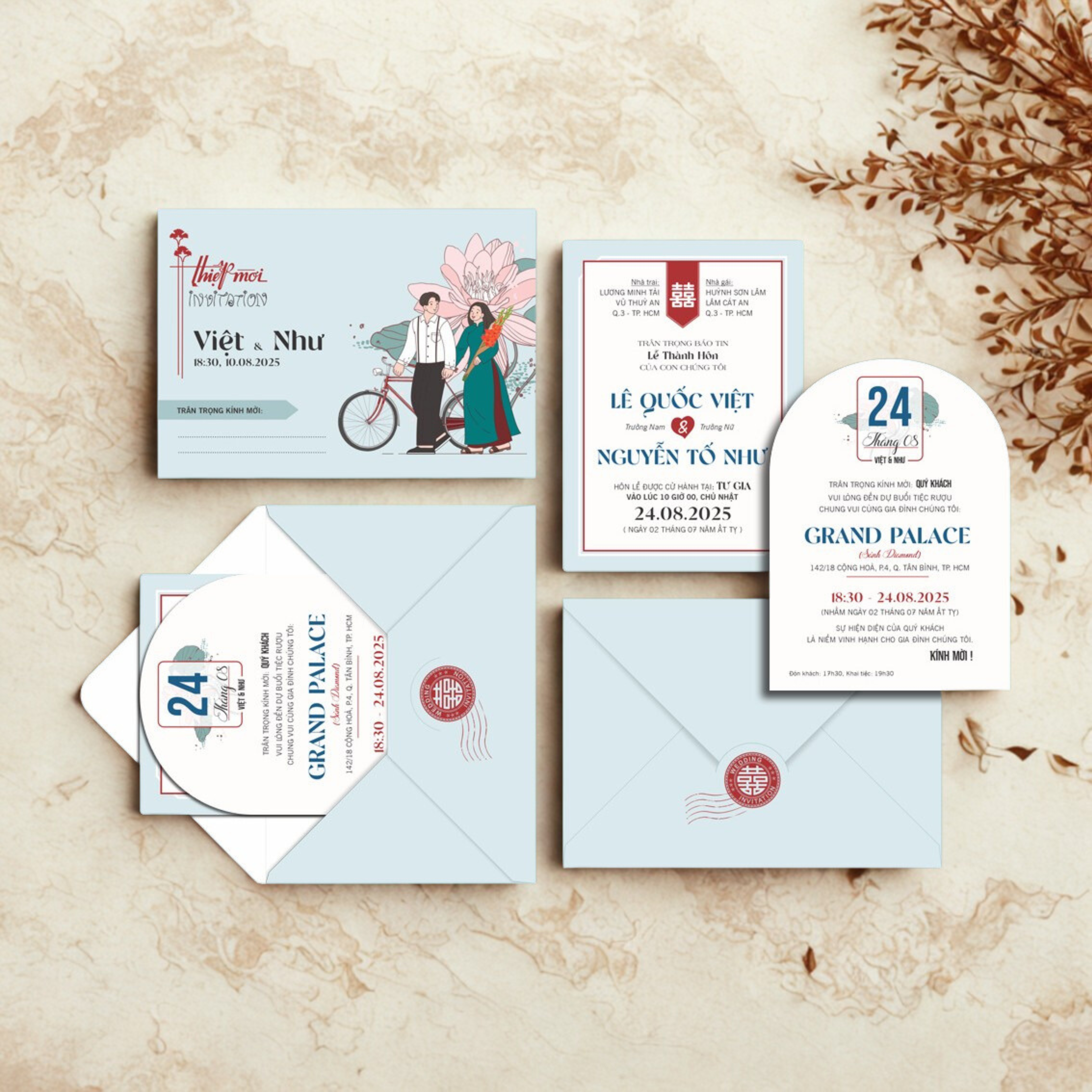 in thiep cuoi dep dong xoai