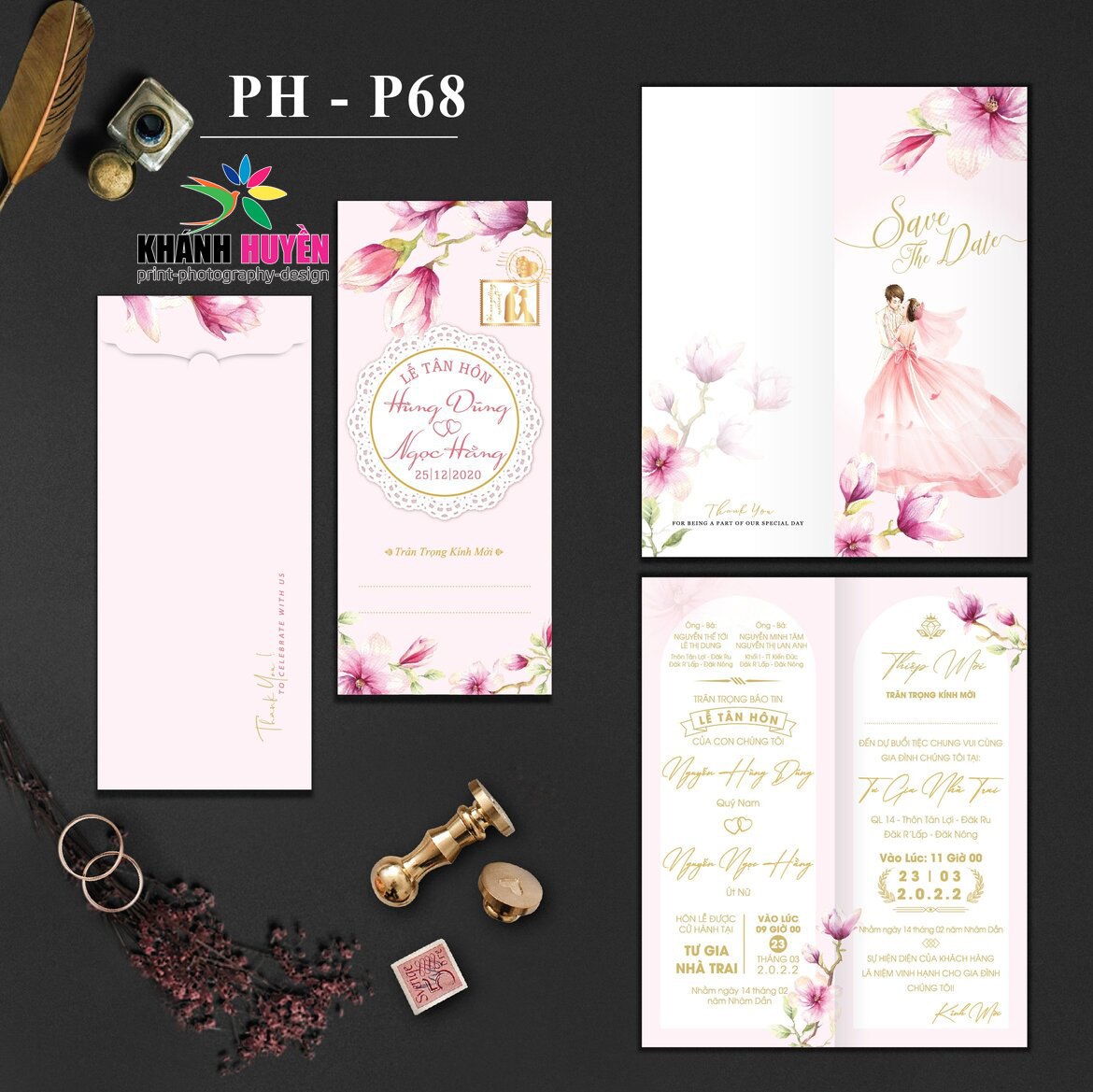 in thiep cuoi dep dong xoai